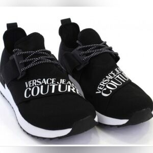 Versace Jeans Couture (Unisex) Black and White Trainers US Mens Sz 8 Wmns Sz 9.5
